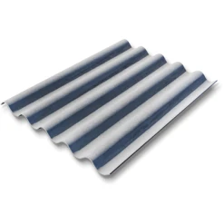 Eternit Plaque De Couverture Plaque Ondulée 5 Ondes En Fibres Ciment - Teinte Naturelle - 0,92 X 1,52M