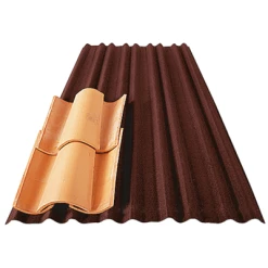 Onduline Plaque De Couverture Plaque De Sous-toiture Pour Tuiles Canal - Flexoutuile Profil T235 - Rouge - 2M X 1,05M