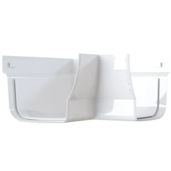 Accessoires Gouttières Angle Extérieur MEP RVAEP Pour Gouttière La Réversible - PVC Blanc