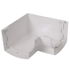Accessoires Gouttières Angle Intérieur Nicoll Pour Gouttière - Angle 90° - Longueur 169 Mm - À Coller - Techtan - Blanc