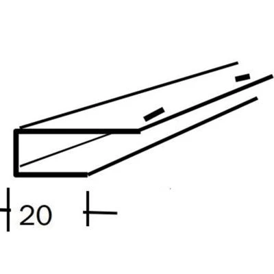 Planches De Rive Et Lambris Profilé U PVC Petite Finition Pour Lambris SFP24 MEP Blanc - 20x10 Mm - L. 4 Ml 3 Planches De Rive Et Lambris Profilé U PVC Petite Finition Pour Lambris SFP24 MEP Blanc - 20x10 Mm - L. 4 Ml