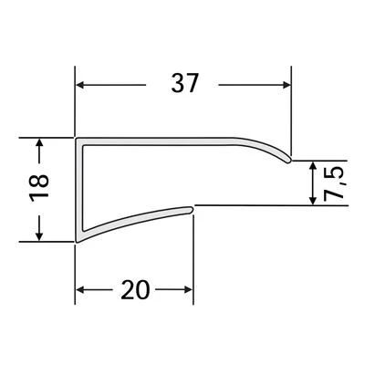 Nicoll Planches De Rive Et Lambris Profilé De Finition Petit Recouvrement BELRIV'2 4 Nicoll Planches De Rive Et Lambris Profilé De Finition Petit Recouvrement BELRIV'2 – Image 2