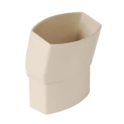 Accessoires Descentes Coude Ovoïde Nicoll Pour Tube De Descente 90 X 56 Mm - Angle 15°- Mâle/Femelle - Techtan - Sable