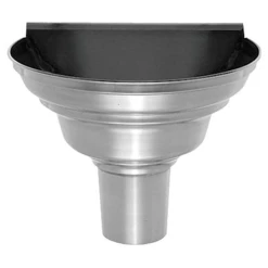 Rheinzink Gouttières Cuvette Demi-ronde De Face En Zinc