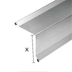 Rheinzink Divers Faîtage Simple à Ourlet En Zinc