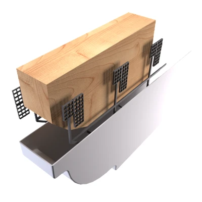 Planches De Rive Et Lambris Protège-panne MEP Hauts De France HPP570B Blanc - 70 X 200 X 500 Mm 3 Planches De Rive Et Lambris Protège-panne MEP Hauts De France HPP570B Blanc - 70 X 200 X 500 Mm – Image 2