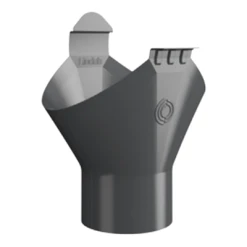 Accessoires Gouttières Naissance De Gouttière De Développé 333MM Lindab Pour Descente De 100 Mm - Gris Anthracite RAL 7016