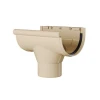 Accessoires Gouttières Naissance Centrale à Joint MEP 25NCC Pour Gouttière GD25 - PVC Sable -Promos Couverture Magasin naissance joint sable