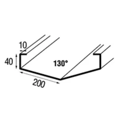 Lahera Noue - Solin Noue à Fixation