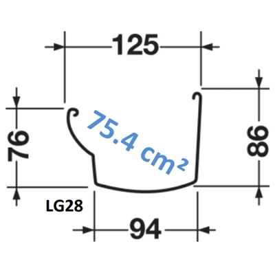 Gouttières Gouttière Moulurée Nicoll Ovation LG28 Blanc - 4M 5 Gouttières Gouttière Moulurée Nicoll Ovation LG28 Blanc - 4M – Image 3