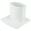 Accessoires Descentes Pied De Chute Nicoll Pour Tube 90 X 56 Mm - Blanc -Promos Couverture Magasin pied blc