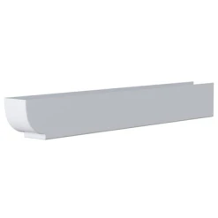 Planches De Rive Et Lambris Protège-chevron MEP PC680B Blanc - 65 X 80 X 600MM