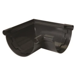 Accessoires Gouttières Angle De Gouttière Nicoll - Demi-rond De 25 - Angle 90° - Longueur 175 Mm - Techtan - Gris Anthracite