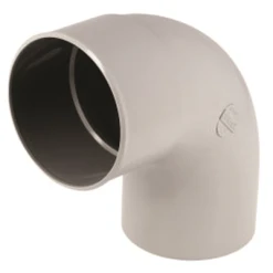 Accessoires Descentes Coude Mâle/femelle Nicoll Pour Tube De Descente - Angle 87°30 - Diamètre 100 Mm - Techtan Gris