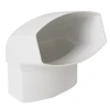 Accessoires Descentes Coude Ovoïde Nicoll Pour Tube De Descente 90 X 56-mm - Angle 67°30 - Mâle/Femelle - Techtan - Blanc -Promos Couverture Magasin visuelprincipal 749924 1